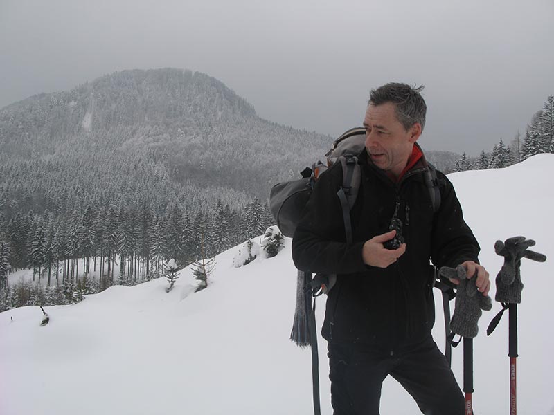 Michael, im Hintergrund der Rotenstein